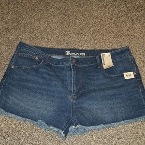 No Boundaries Dark Blue Denim Shorts